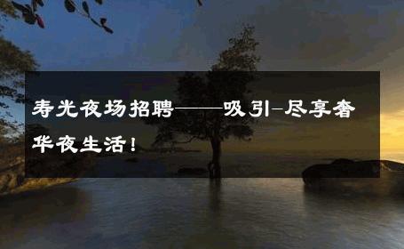 寿光夜场招聘——吸引-尽享奢华夜生活！ 