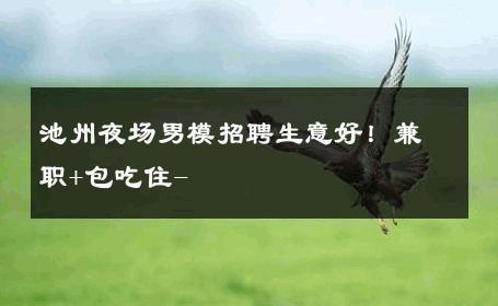 池州夜场男模招聘生意好！兼职+包吃住- 