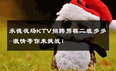 承德夜场KTV招聘男模二班多多-激情等你来挑战！ 