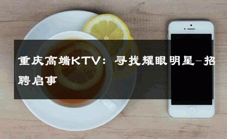 重庆高端KTV：寻找耀眼明星-招聘启事 
