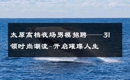 太原高档夜场男模招聘——引领时尚潮流-开启璀璨人生 