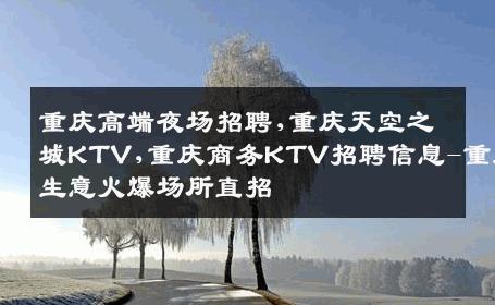 重庆高端夜场招聘,重庆天空之城KTV,重庆商务KTV招聘信息-重庆生意火爆场所直招