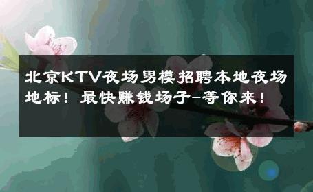 北京KTV夜场男模招聘本地夜场地标！最快赚钱场子-等你来！ 