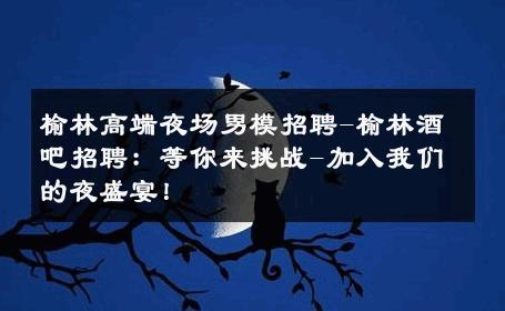 榆林高端夜场男模招聘-榆林酒吧招聘：等你来挑战-加入我们的夜盛宴！ 