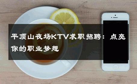平顶山夜场KTV求职招聘：点亮你的职业梦想 