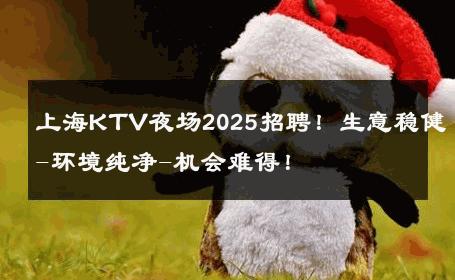 上海KTV夜场2025招聘！生意稳健-环境纯净-机会难得！ 