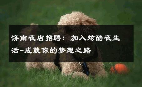 济南夜店招聘：加入炫酷夜生活-成就你的梦想之路 
