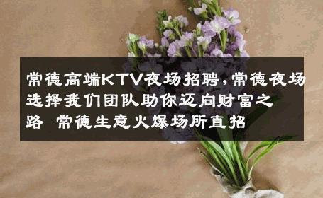 常德高端KTV夜场招聘,常德夜场选择我们团队助你迈向财富之路-常德生意火爆场所直招