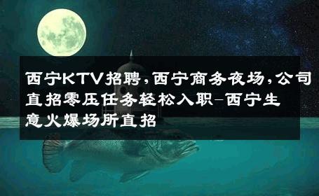 西宁KTV招聘,西宁商务夜场,公司直招零压任务轻松入职-西宁生意火爆场所直招